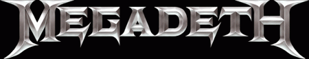 Megadeth Chrome Logo Banner 2009