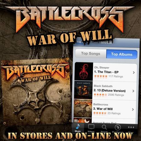 Battlecross - War Of Will - promo flyer - 2013 - #1