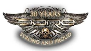 Doro - 30 years strong and proud - large logo - 2013