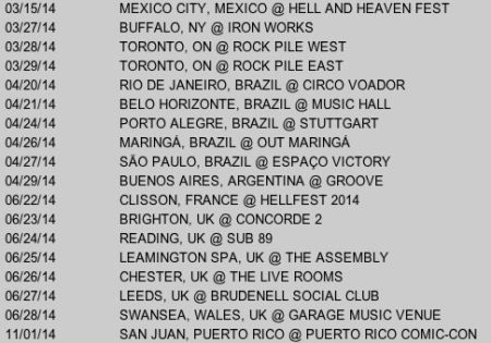 Misfits - World Tour - Dates - 2014 - #77201