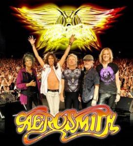 Aerosmith - Back On The Road Tour - promo band pic - band logo - 2011