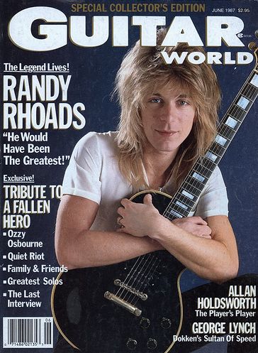 Randy Rhoads - Guitar World Cover promo - June 1987 - #777RRMO03