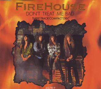Firehouse - Dont Treat Me Bad - promo CD cover pic - 1990 - #F90MO