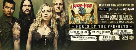 Kobra And The Lotus - Words Of The Prophets - promo CD banner pic - 2015 - #033033MMF