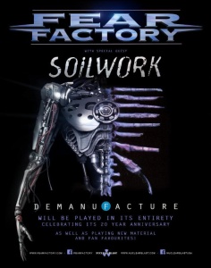 Fear Factory - Demanufacture - tour promo flyer - 2016 - #MO099099ILMF