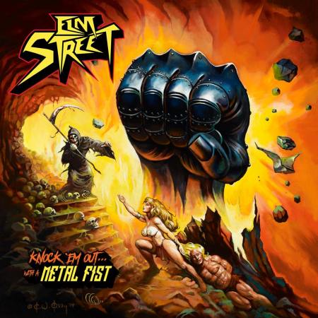 ELM STREET - Knock Em Out With A Metal Fist - promo album cover pic - 2016 - #MO669ILMFNOS